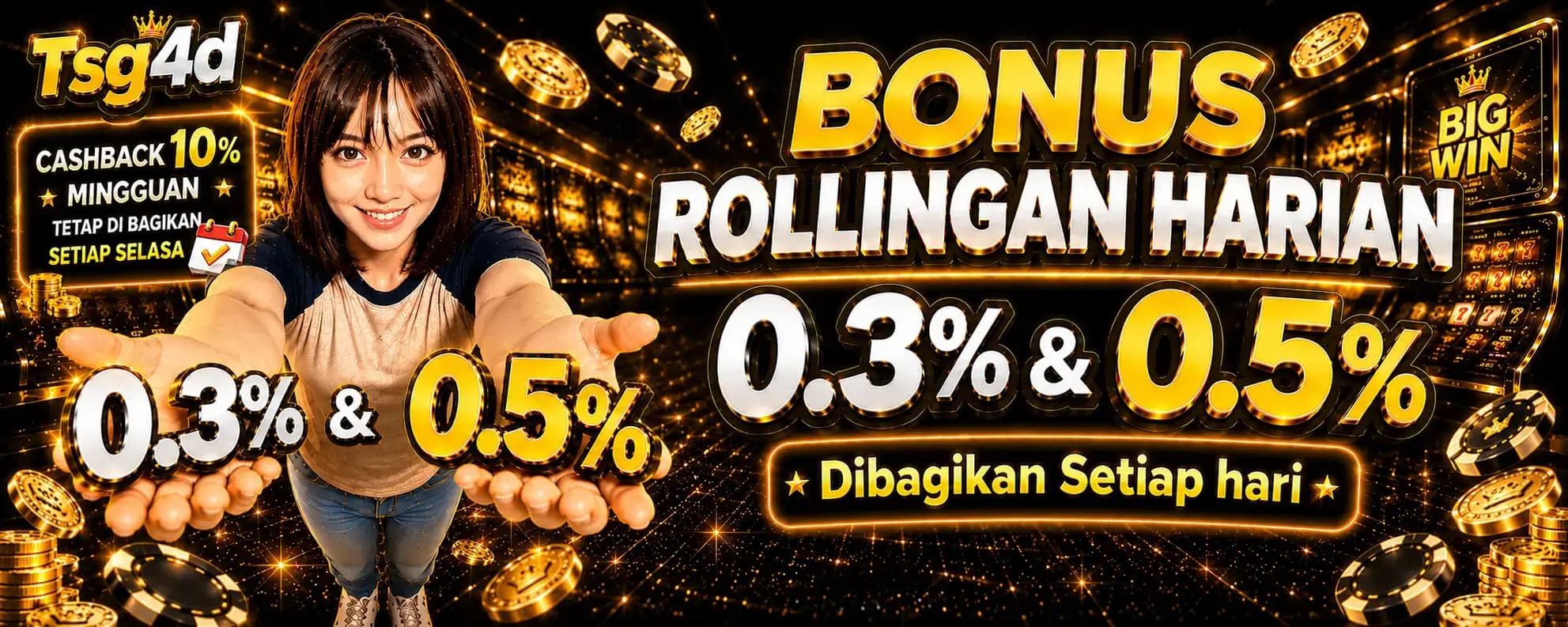 BONUS ROLLINGAN HARIAN SLOT